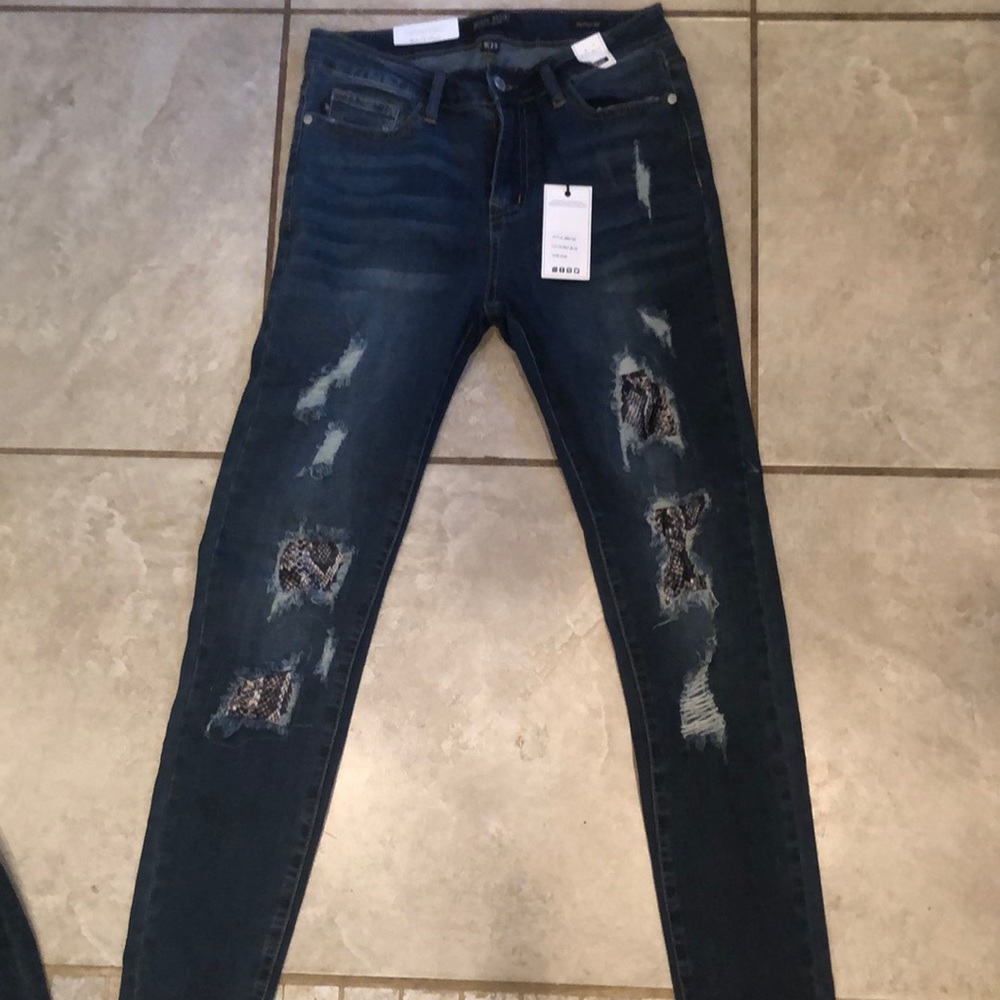 Judy blue snakeskin denim